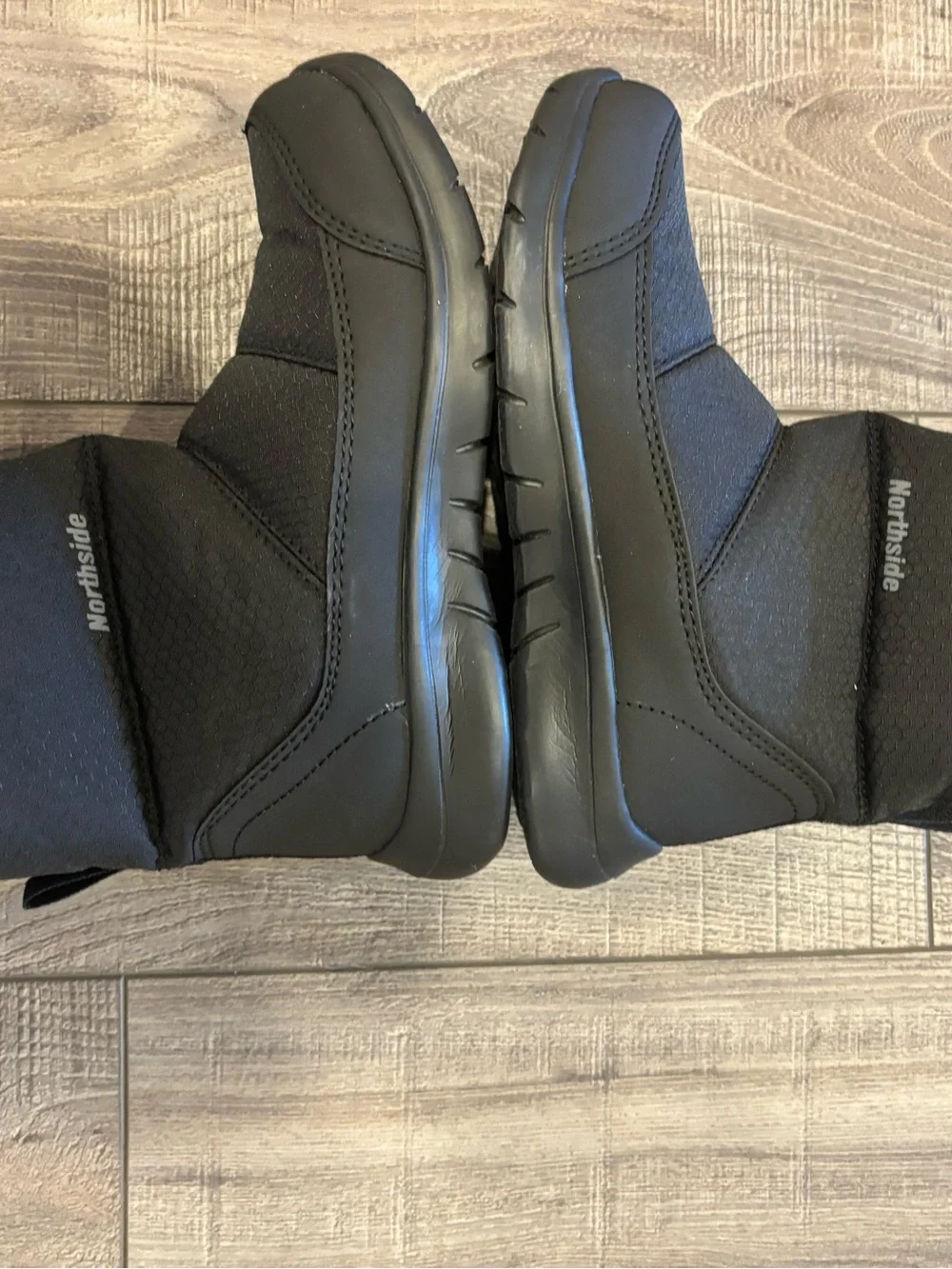 Northside Presley Black Faux Fur Winter Boots Kids Size 2 NEW